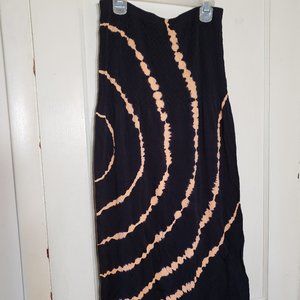 Exist Tie Dye Bandeau top coverup /fold over skirt